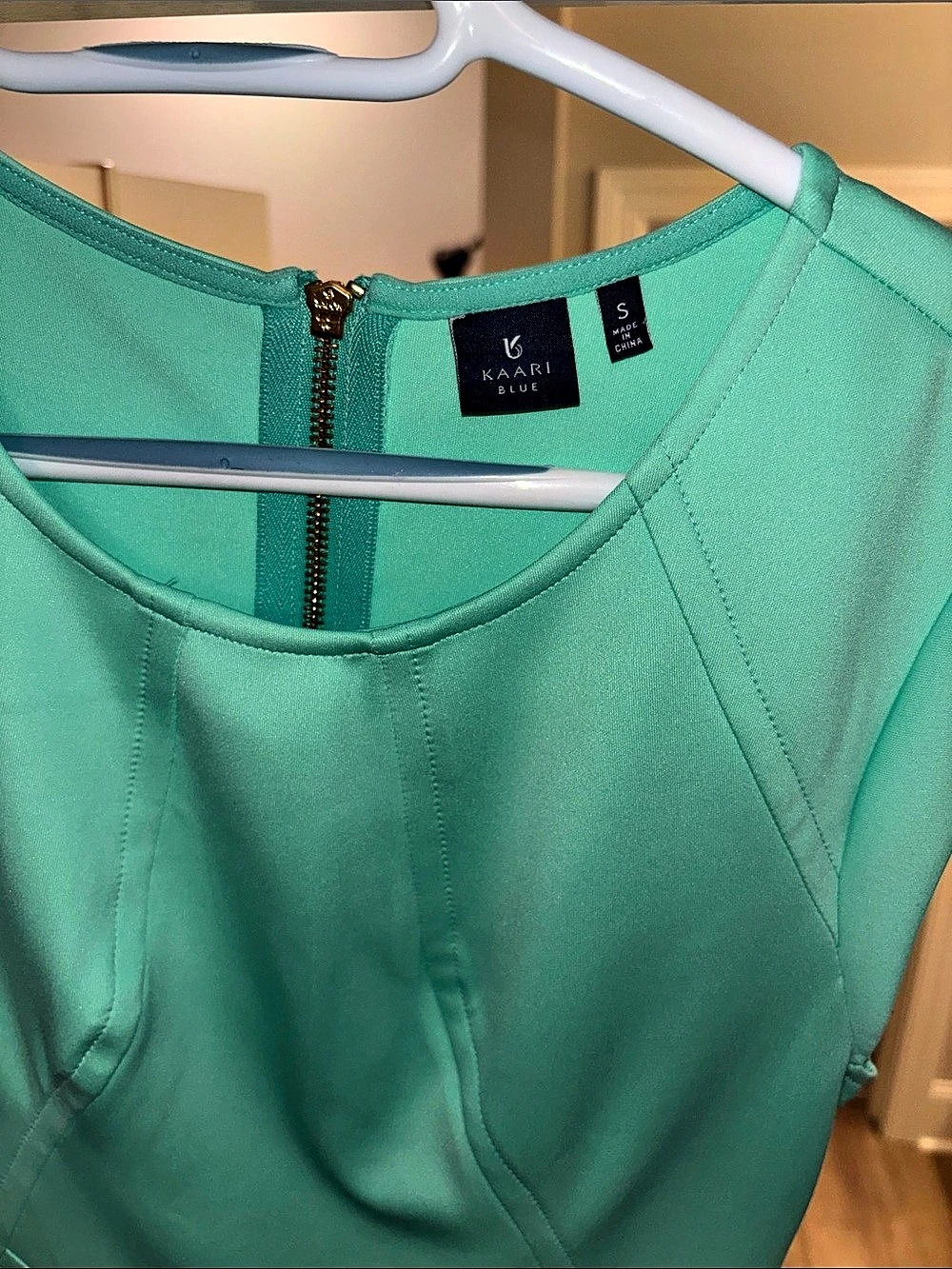 Kari Blue Green dress Small Like New